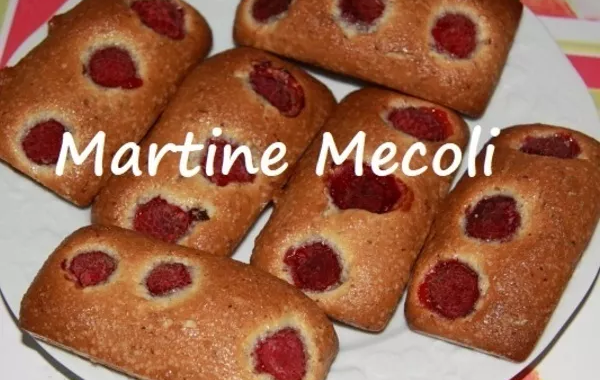 Financiers aux framboises
