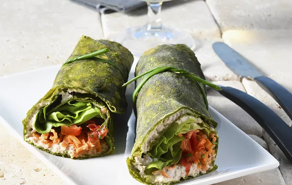 Wraps à la spiruline