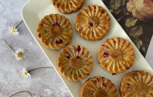 Moelleux framboise et chocolat blanc