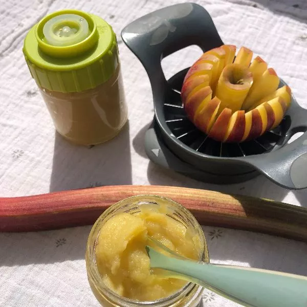 compote pommes / rhubarbe 