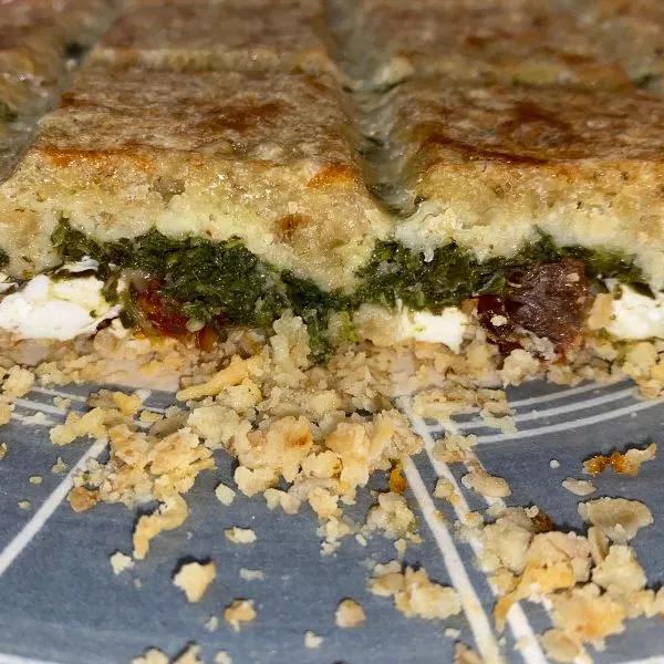 Crumble épinards chèvre