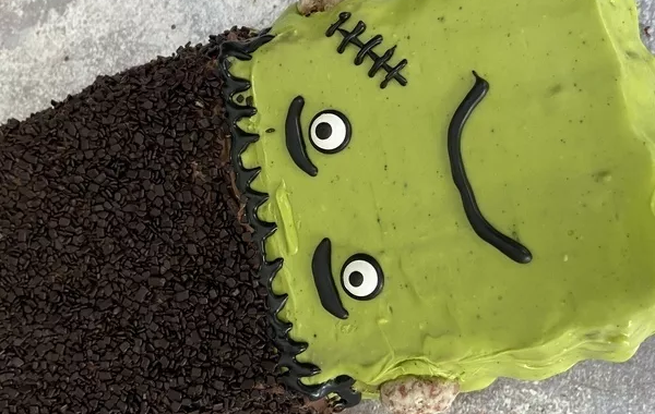 Fondant au chocolat Frankenstein