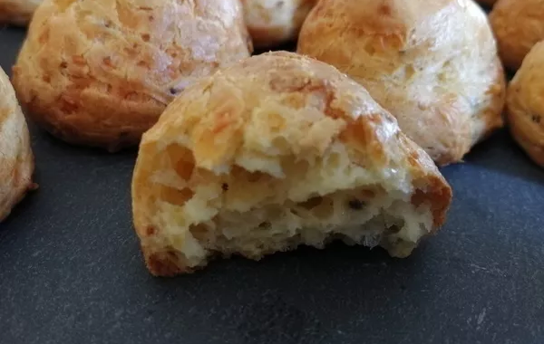 Gougères moutarde à l'ancienne