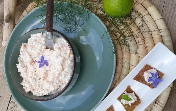 Rillettes de saumon et citron vert