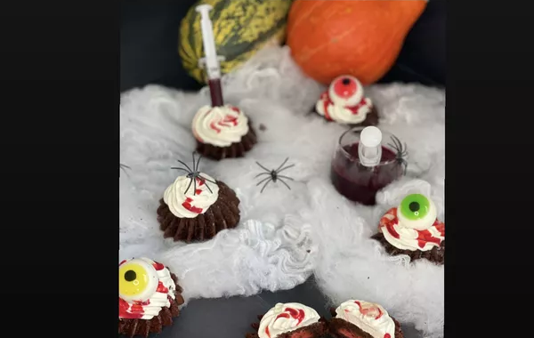 Muffins ensanglantés Halloween