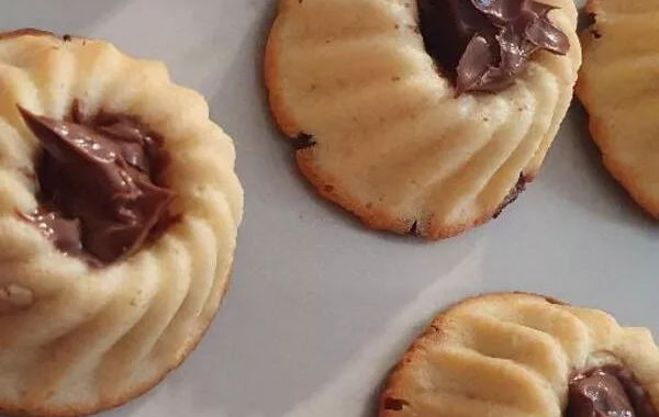 Biscuit tigré à la pâte à tartiner