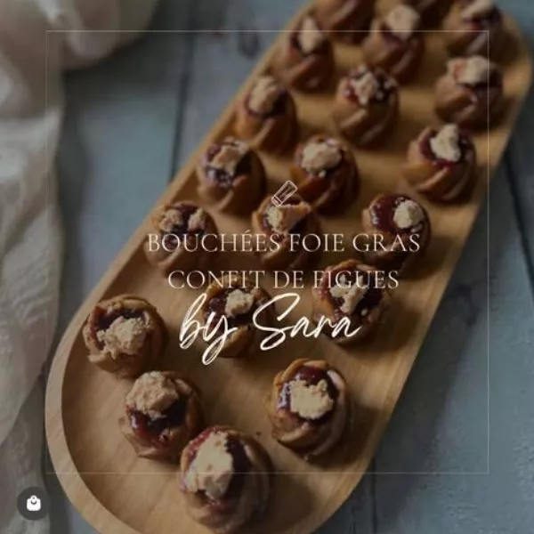 Bouchées pain d'épices foie gras