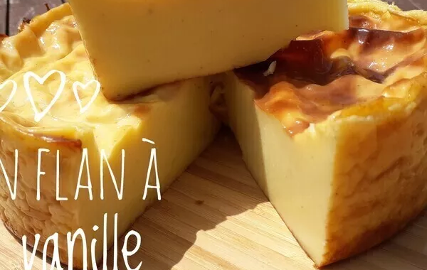 Flan à la vanille sans pâte