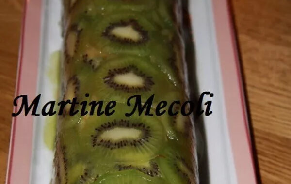 Terrine de pommes en robe de kiwis sans cook'in