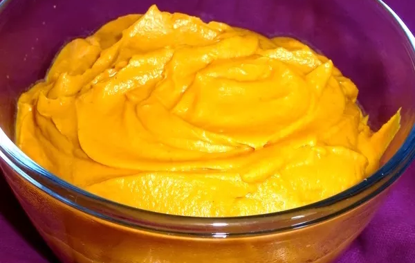 Purée patate douce - carottes