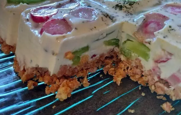 Cheescake concombre radis