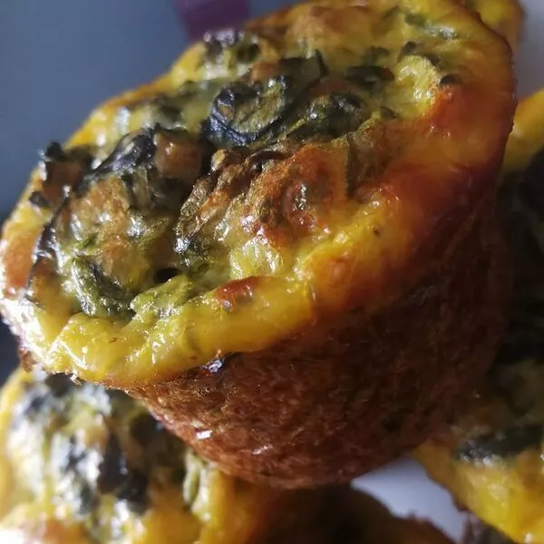Muffins épinards roquette & féta