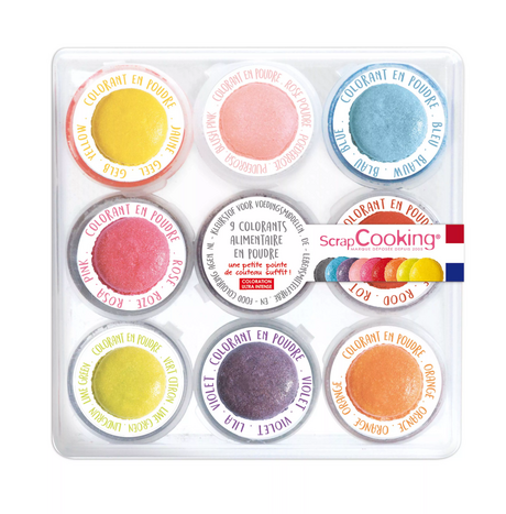 9 minis colorants en poudre