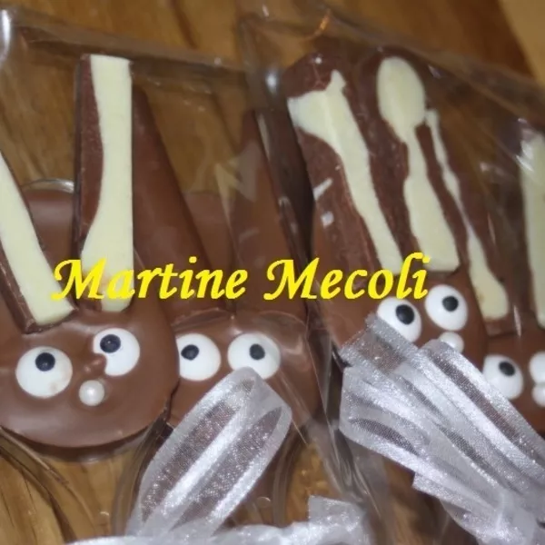 Petits lapins de Pâques tout chocolat sans cook'in
