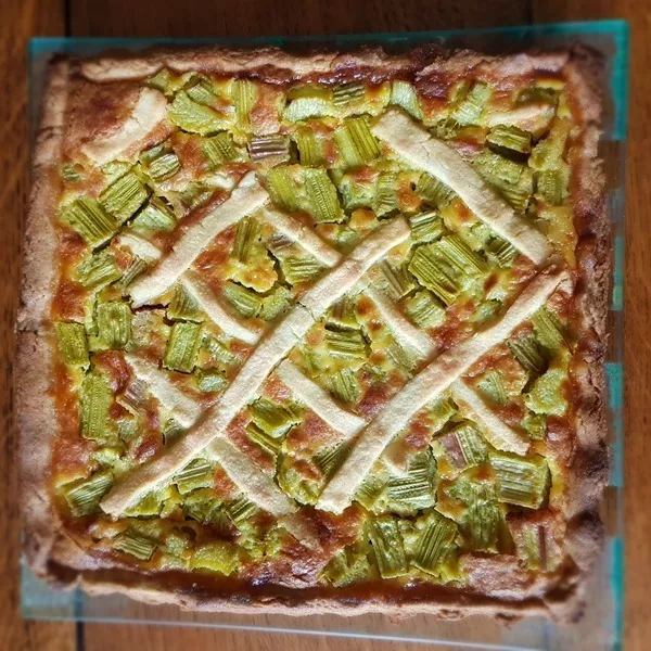 Tarte à la rhubarbe (un délice)