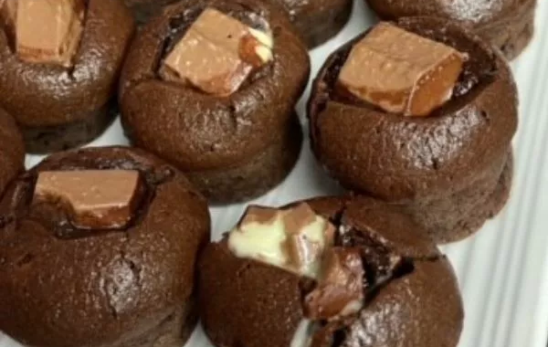 Mini muffins coeur coulant 🍫