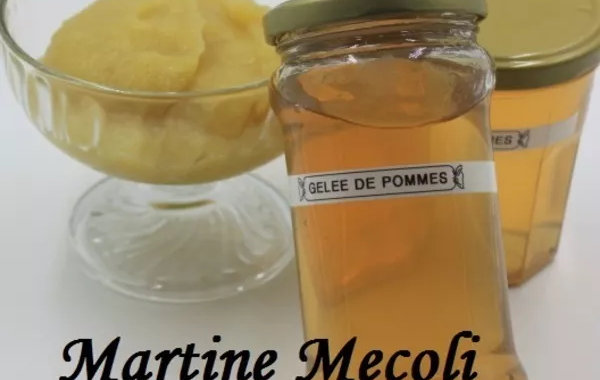 Compote de pommes vanillée sans sucre ajouté pour grande tablée et gelée de pommes