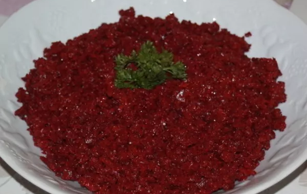 Betteraves rouges crues râpées à la vinaigrette