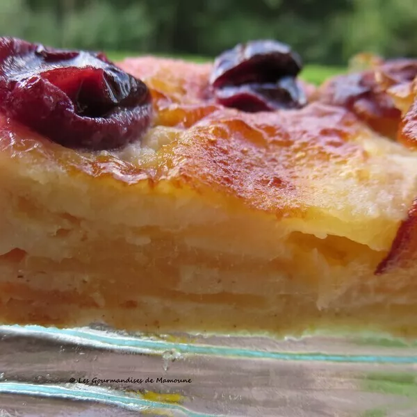 Clafoutis pomme-raisin à IG bas
