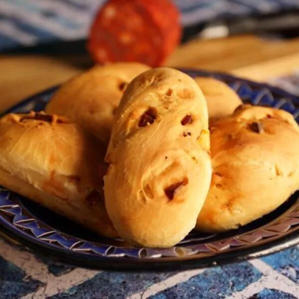 Pains au chorizo/Pão com chouriço à l'i-cookin