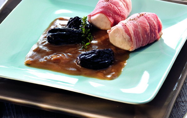 Râbles de lapin aux pruneaux