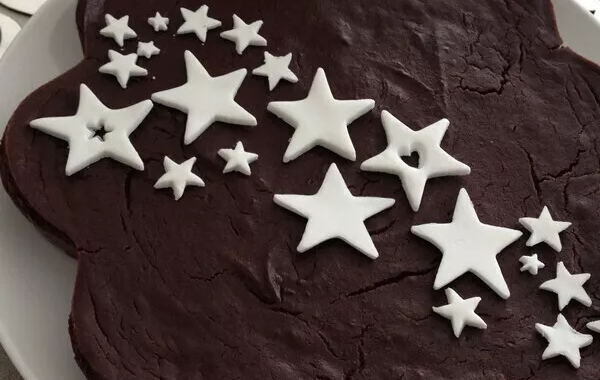 Flan au chocolat.