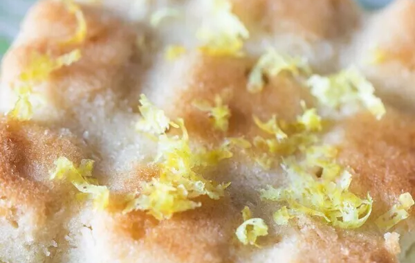 Petites tablettes citronnées sans lactose, sans oeufs, sans gluten
