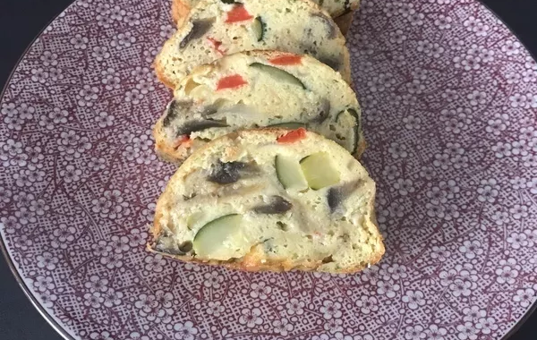 Cake de pois chiches au basilic