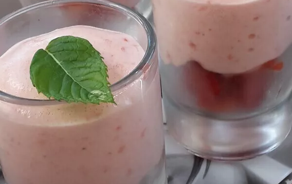 Mousse légère à la fraise