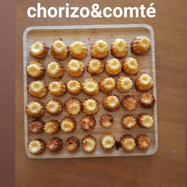 Cannelés au chorizo et comté