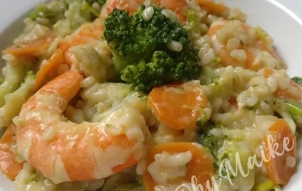 Risotto Gambas Légumes