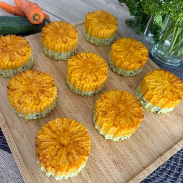 Pâquerettes de carottes et courgettes
