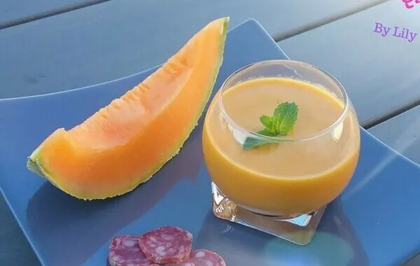 Gaspacho melon-tomate-basilic