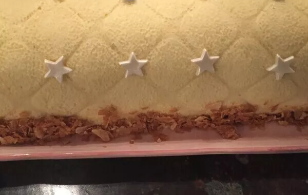 bûche poire caramel