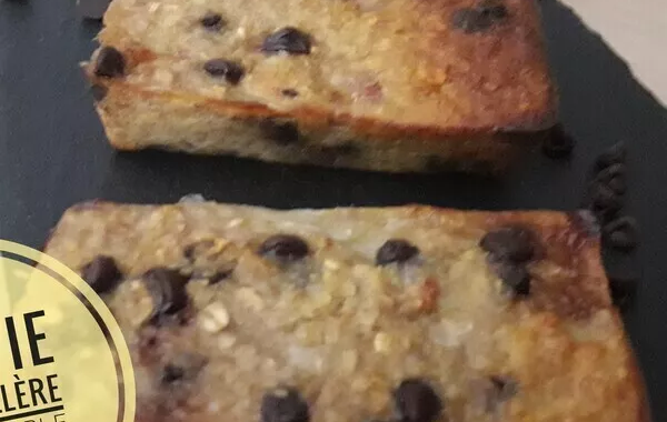 Mini cake bananes, flocons d'avoine et pépites Chocolat
