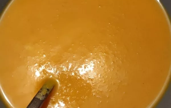 Velouté de carottes et patates douces au curry