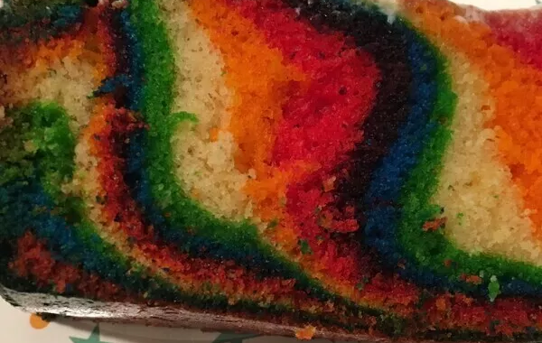 GATEAU LICORNE OU ZEBRA CAKE MULTICOLORE