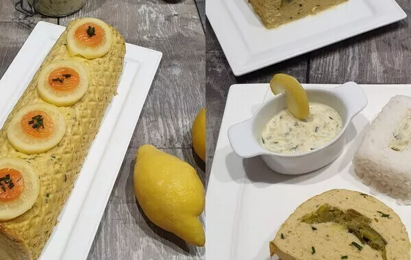 Terrine aux 2 saumons et poireaux