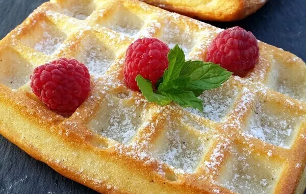 Gaufres au four sucrées