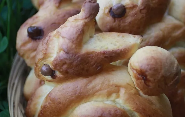 Petites brioches lapins de Pâques