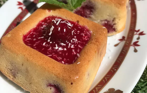 Savarins Framboise Coco