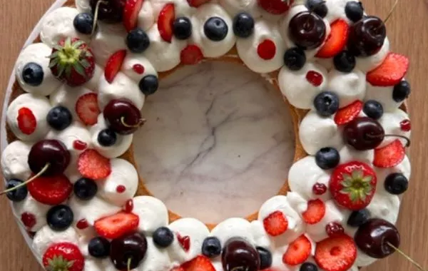 Tarte couronne fruits rouges