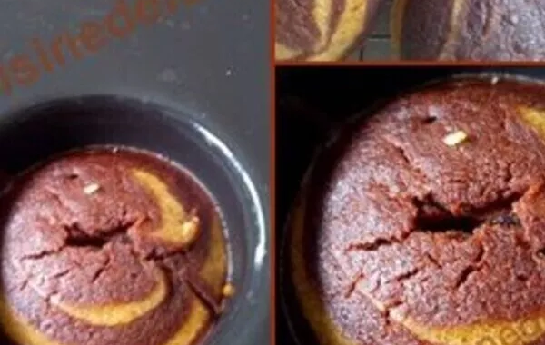 mini zebra-cake-aux peaux de bananes