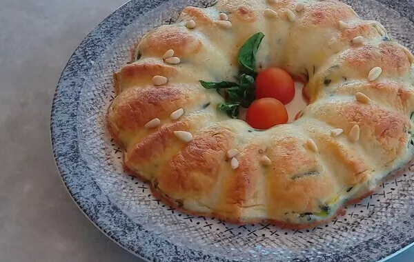 QUICHE SANS PATE AUX COURGETTES ET BASILIC