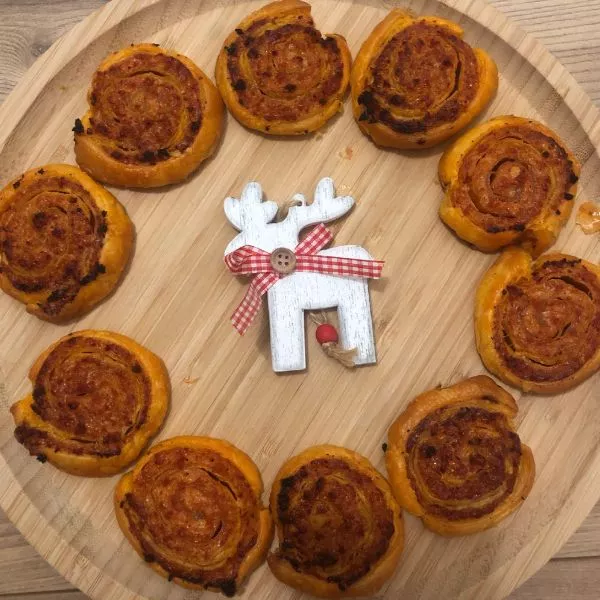 Roulés chorizo & comté 