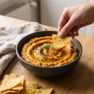 Houmous d'automne à la carotte