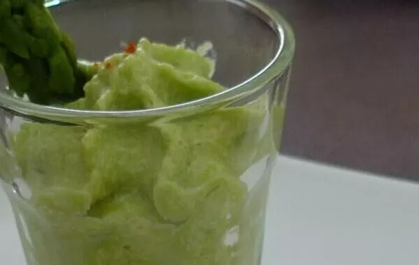 Mousse aux asperges vertes