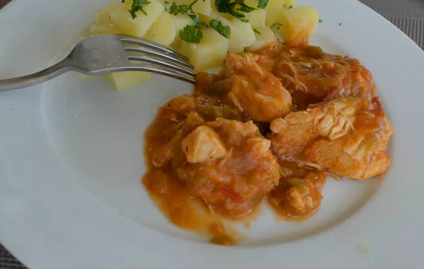 Poulet basquaise