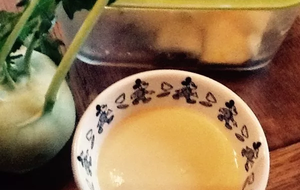 Velouté au pâtisson et chou-rave