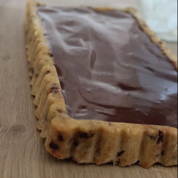 Tarte cookie caramel au beurre salé et chocolat